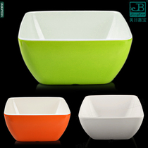 Mei-Japan Garbo spicy pot selection big bowl colored noodle bowl Bowl bowl pot chicken bowl cold pot imitation porcelain bowl square dish bowl