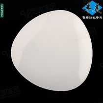 Fengmei Dense Amine Flat Disc Triangle Pan Fried Rice Pan Imitation Porcelain Tray Sublid Rice Pan Snack Pan FIRE POT SHOP CUTLERY P100