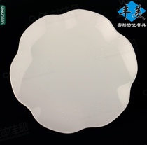 Fengmei A5 material Melamine Plate round covered rice plate 9 inch flower shaped plate fast food plate buffet plate P137
