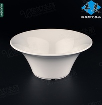 Fengmei A5 material melamine tableware imitation porcelain noodle bowl 8 inch high corner large bowl large diameter vegetable bowl special bowl W032
