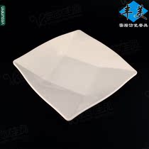 Fengmei Melamine Plate four square plate 9-inch nine-grid plate special snack plate plate flat plate imitation porcelain plate anti-fall P404