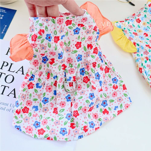 ПЭТ лето чистое хлопок тонкая юбка плюшевая кошка маленькие щенки, чем медвежьи щенки, лето