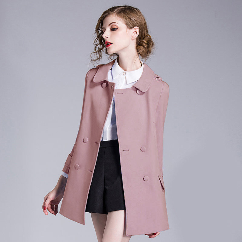 Short windbreaker women's spring and autumn 2022 new doll collar small popular age-reducing temperament fashion Western-style coat