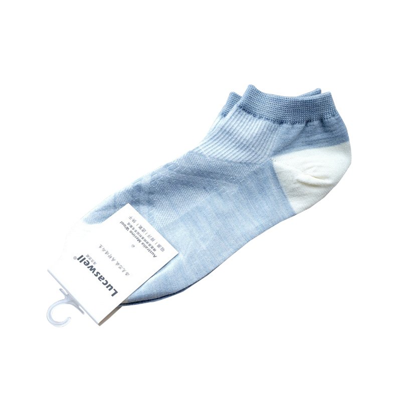 Men's and Women's Quick-Drying Short Socks, Boat Socks, Merino Wool, Antibacterial, Odor-Resistant, Warm, Thin, Sports