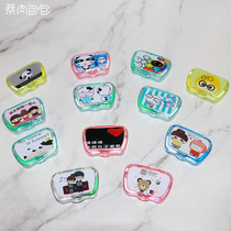 Contact Lens Companion Case New Special Price Contact Lens Case Slanted Suction Cup Small Glasses Case with Mirror