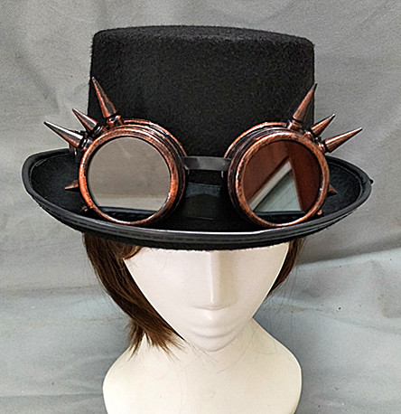 Steampunk kính sci-fi ống nhòm với gai kính cơ sở bão gothic đảng Cosplay đạo cụ đồ cosplay học sinh
