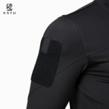 Тактический быстросохнущий дышащий лонгслив для тренировок, круглый воротник