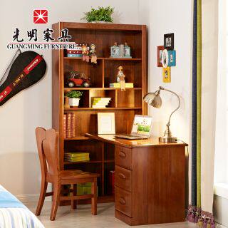 Light Furniture Red Oak Desk Shelf Only Supported to Shop Buy