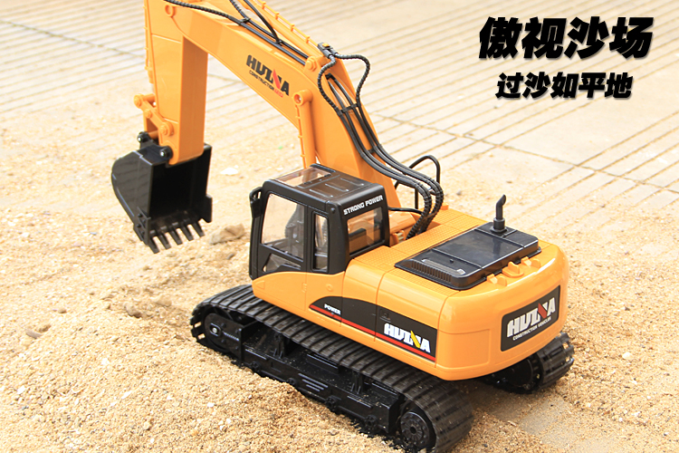 Sạc lớn không dây off-road điều khiển từ xa xe hợp kim điện máy xúc cậu bé kỹ thuật xe máy xúc dredger đồ chơi