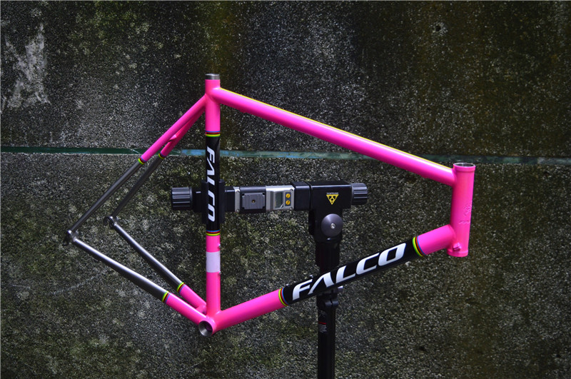 falco hobby titanium alloy road frame, baked paint natural color are available, the last madness