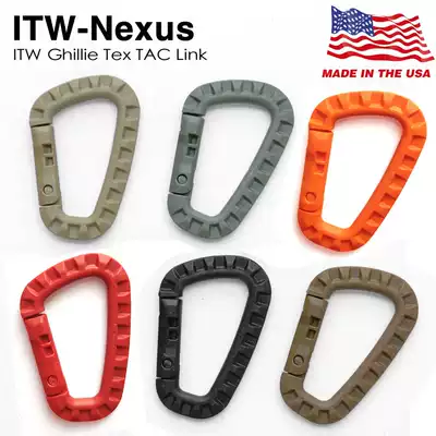 Made in the United States and imported ITW TAC lightweight outdoor tactical mountaineering equipment, quick-hanging buckle, hanging ring, D buckle, kettle buckle