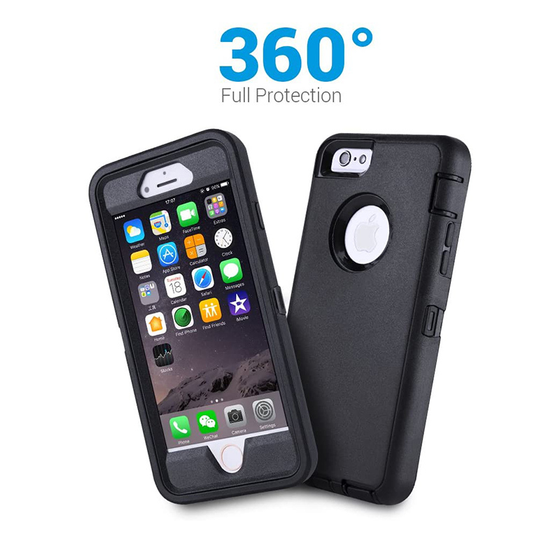 European and American Three-Proof Armor Phone Case Suitable for Apple 6S, Full Protection Against Drops, iPhone 6 Plus Silicone Hard Case, 6Sp Thick