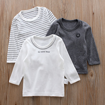 Japanese boys baby long sleeved Tong cotton T-shirt cotton baby boy base shirt top pajamas 3 pieces