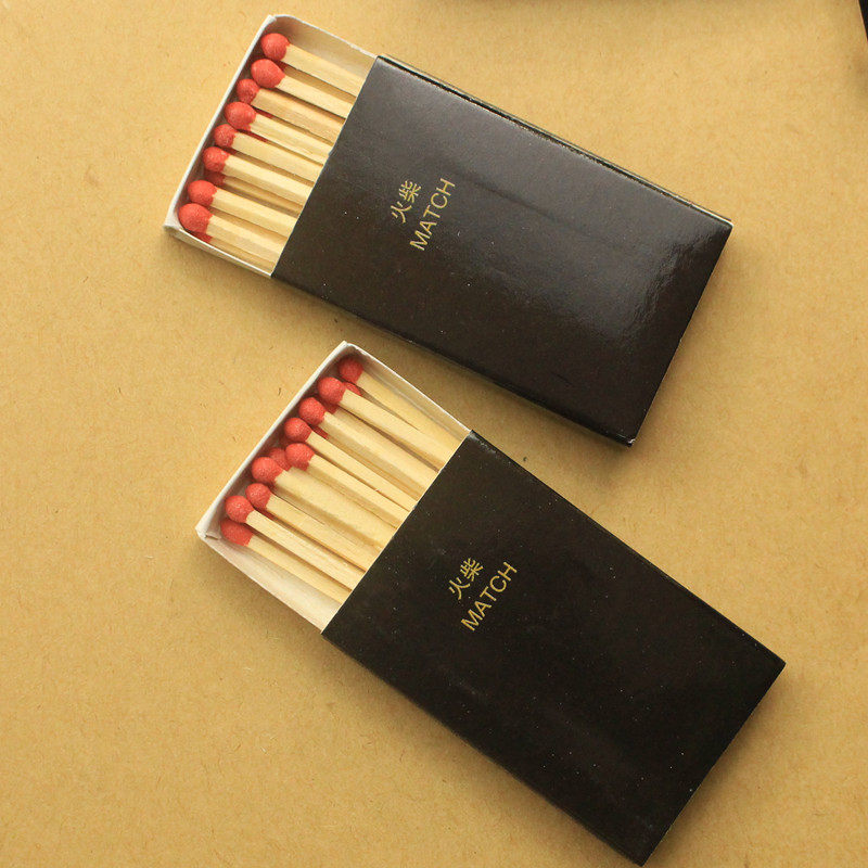 Black currency spot hot pot takeaway Hotel Hotel collection gift Matchbox 100 boxes