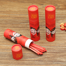 High - end marriage wedding ceremony matches cylinder red rod and long smoking art