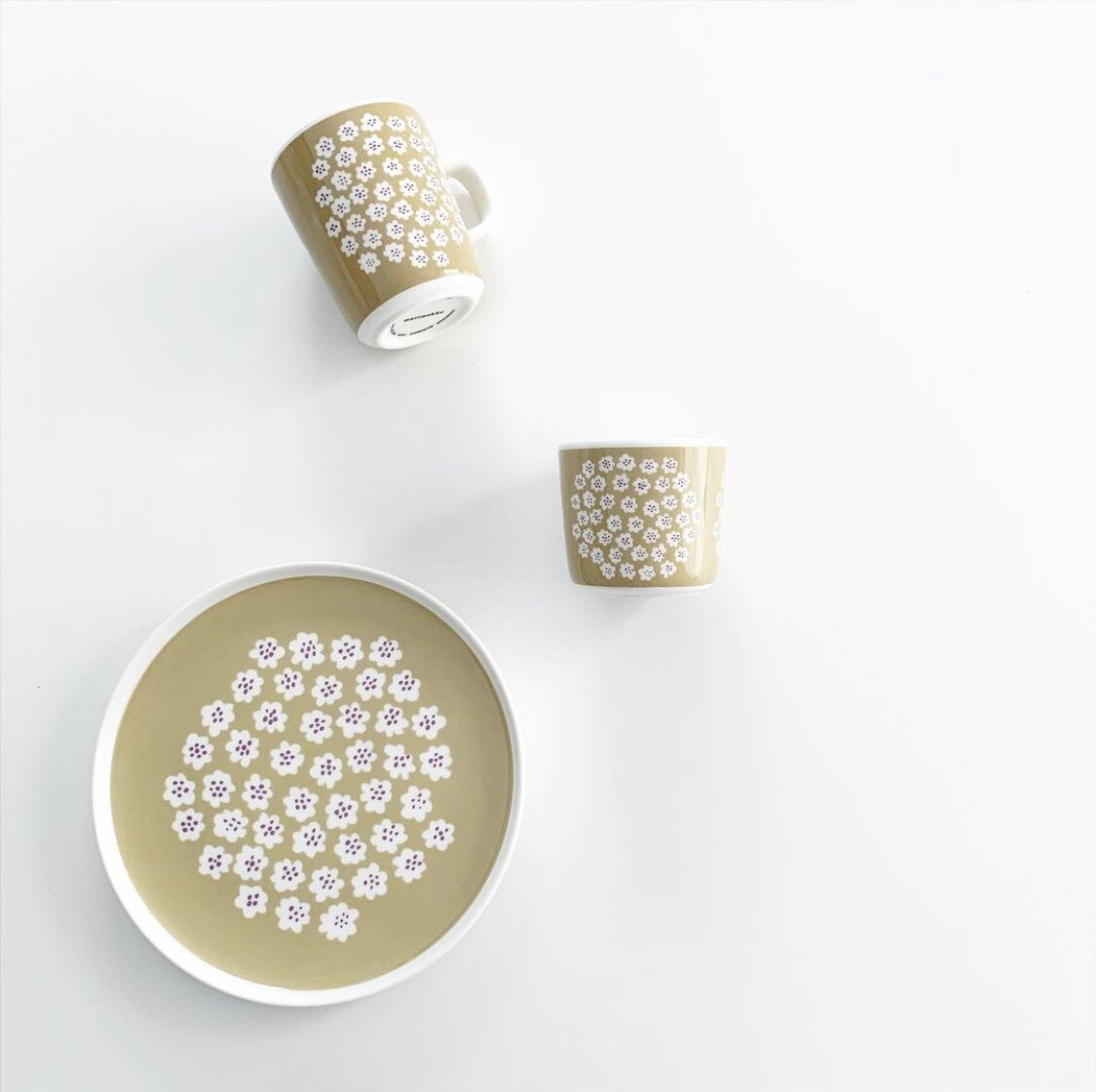 nmchic discontinued Japanese limited Puketti yellow bottom purple small cherry series Japanese plate