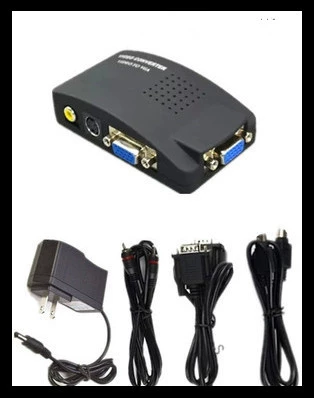 AV TO VGA VIDEA CUNTRETER TV Turntable PC Top Box Rotor Display Экран компьютера Смотреть телевизор бесплатно доставка