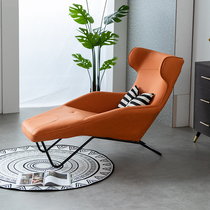 Wrought iron sofa lazy sofa chair single sofa simple modern leisure industrial wind bedroom living room balcony recliner