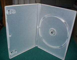 Transparent single - sided DVD disc box single - chip DVD box packaging can be plugged into a CD disk box