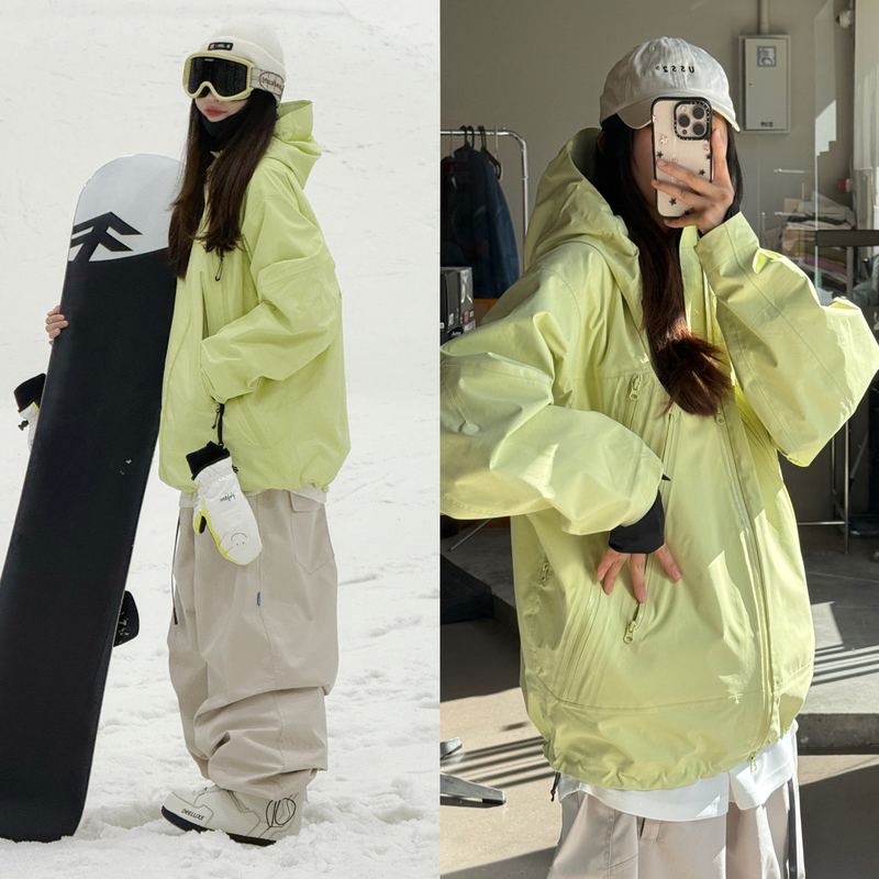 Shen Xiaoxian Doceshen Fully Taped 3L Windproof and Waterproof Ski Jacket Hardshell Jacket for Snowboarding and Skiing Shen Xiaoxian Doceshen Fully Taped 3L Windproof and Waterproof Ski Jacket Hardshell Jacket for Snowboarding and Skiing