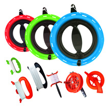 Self-gliding kite wheel with slot small red wheel for balloon release elevated wire board crystal wheel hollow kite flying tool