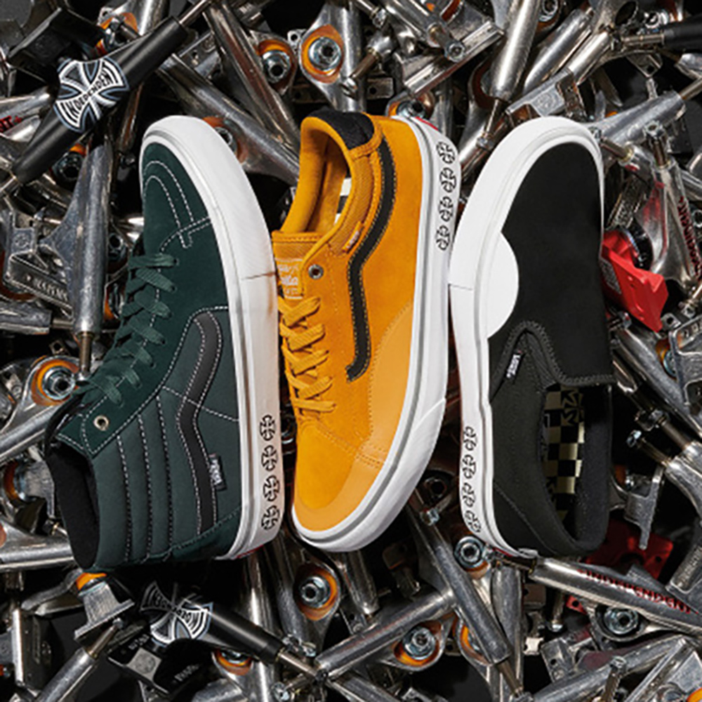 VANS X INDEPENDENT skateboard shoes shockproof wear-resistant indy high low-help 1985 skateboard shop