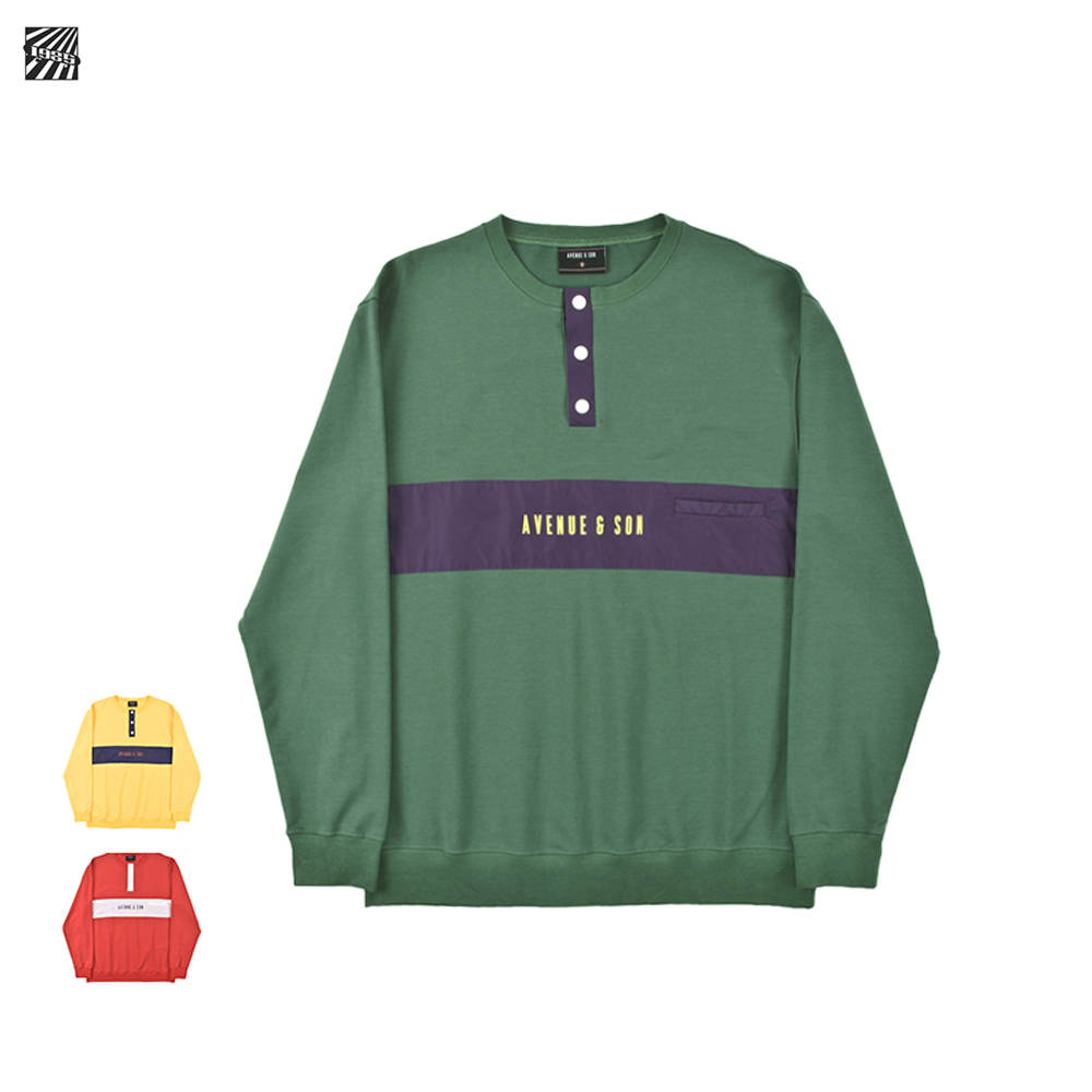 1985 skatepark Avenueson Avenue son Fall new stylish sport round collar hair ring thick T-shirt