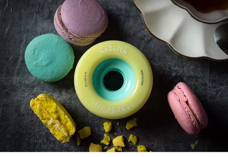 Tái sinh bảng dài bằng phẳng trượt hoa bánh xe nhảy múa macarons màu phù hợp với cô gái 70mm1985 ván trượt - Trượt băng / Trượt / Thể thao mạo hiểm