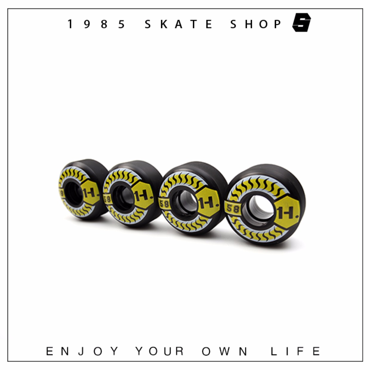 1985 Cửa hàng skate DBH Bánh xe sử dụng kép Bánh xe trượt ván chuyên nghiệp Hành động đường phố 58MM 85A - Trượt băng / Trượt / Thể thao mạo hiểm ván điện cân bằng