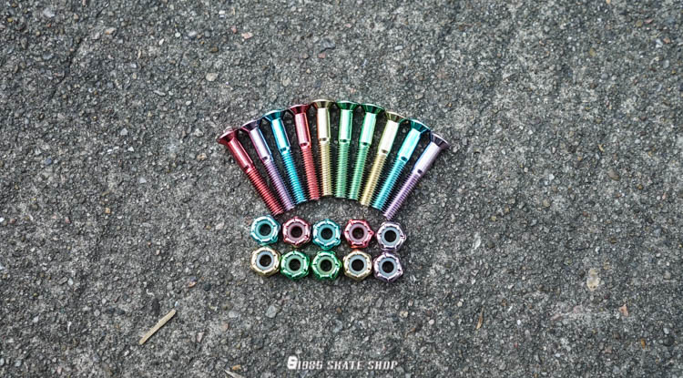 DO BY HEART DBH Professional Hexagon Flat Head Color skateboard Pins Bridge Bridge 1985 Skate Shop - Trượt băng / Trượt / Thể thao mạo hiểm nón fornix