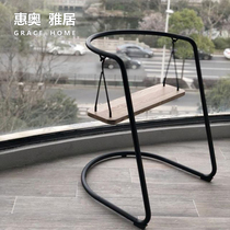 Lazy photo stool adult balcony Nordic style net red light luxury home modern girl rocking chair wabi-sabi wind
