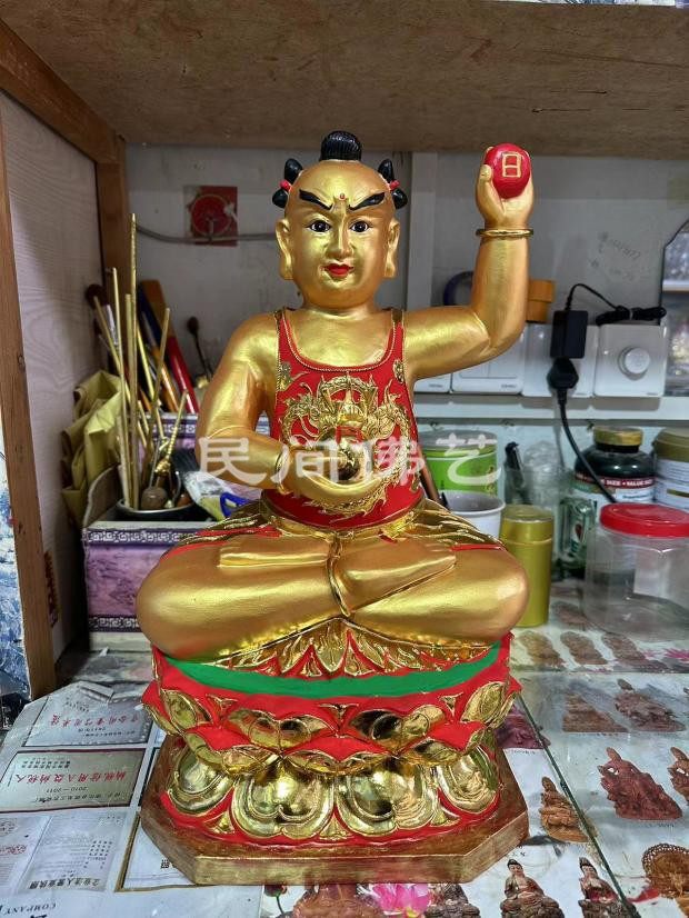 EB953 【金工師 芳山 造】銅造「良寛和尚坐像」高22.2cm 重2.1