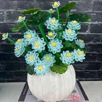 Crystal Lotus-Lake Blue [Бесплатная (защита от падения) тыквенная ваза]