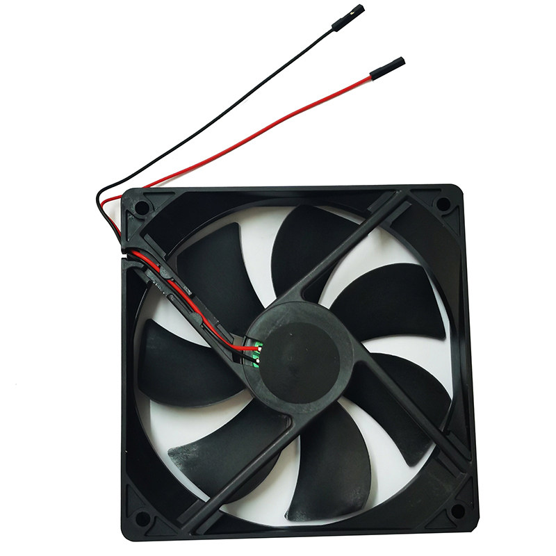树莓派大散热风扇大风量120*120*25MM 5V 2.54间距杜邦线端口