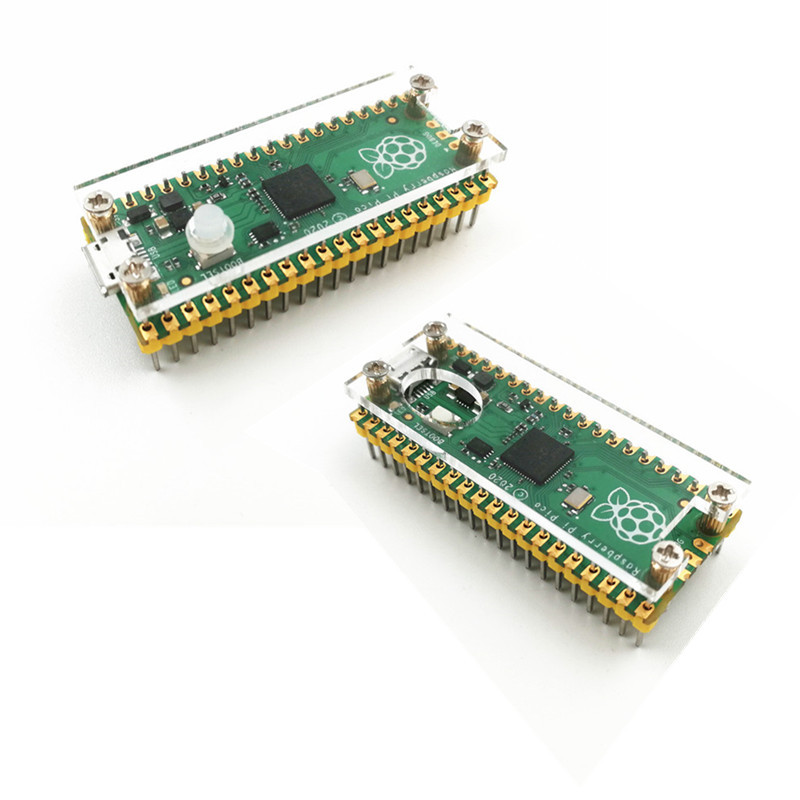 Raspberry Pi Pico Transparent Acrylic Case Development Board Protective Case Fixed Bracket Raspberry Pi Pico Transparent Acrylic Case Development Board Protective Case Fixed Bracket