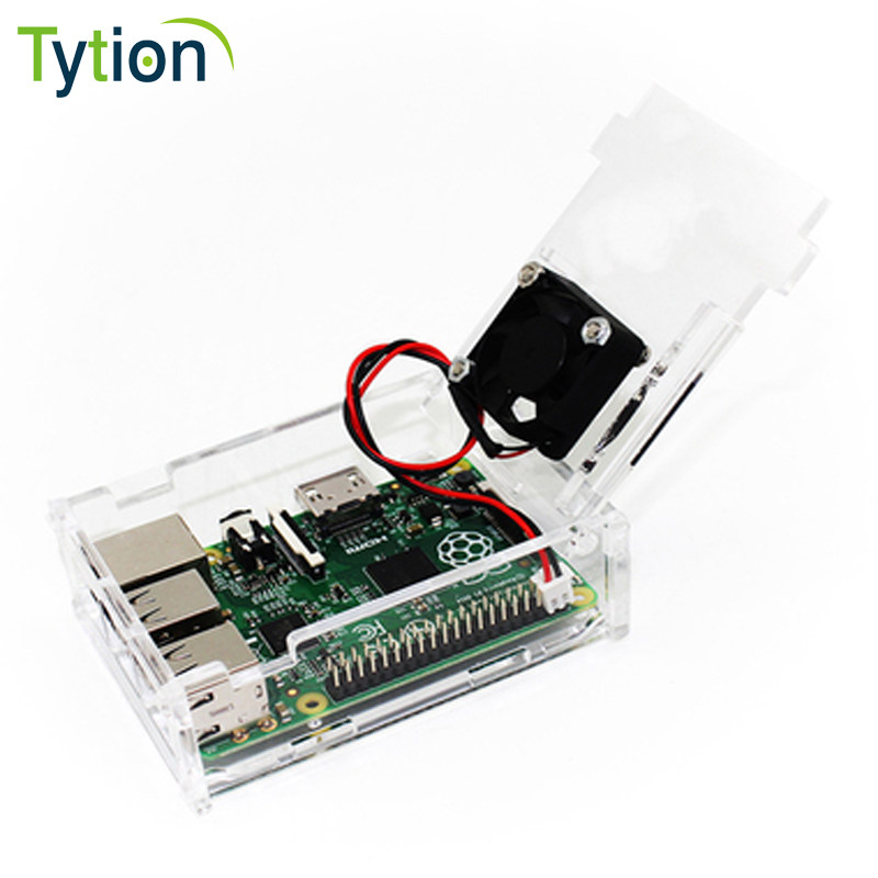 树莓派3B 3B+外壳 Raspberry Pi 2/ 3/B+亚克力组装式 带风扇