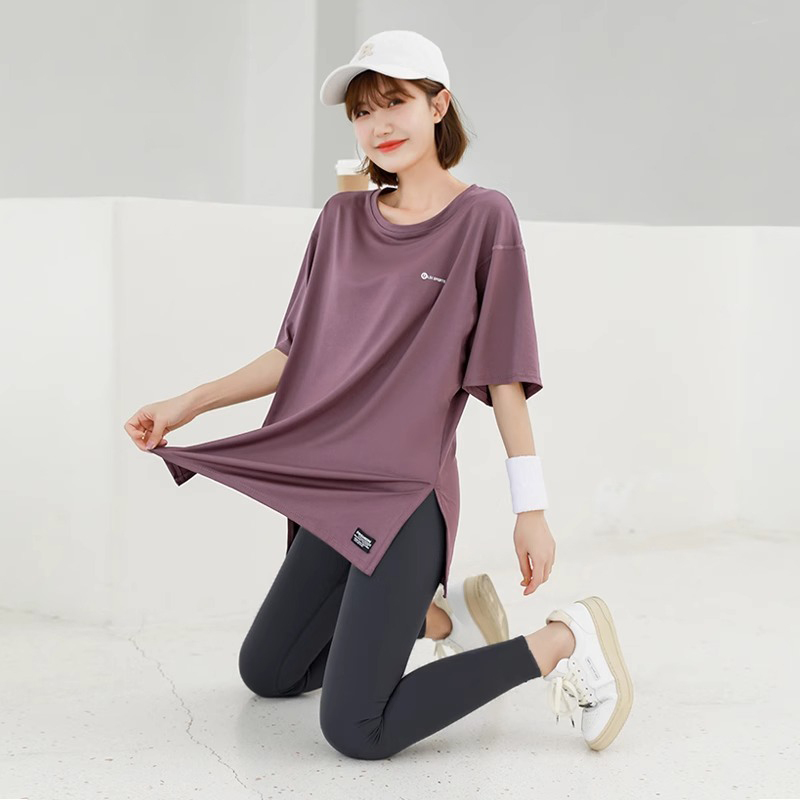Mdcw Milan Style Fitness Clothing Women's Short-Sleeved 2026 Spring and Summer Quick-Drying Sports T-Shirt Women's Loose Yoga Top Pure Color Mdcw Milan Style Fitness Clothing Women's Short-Sleeved 2026 Spring and Summer Quick-Drying Sports T-Shirt Women's Loose Yoga Top Pure Color