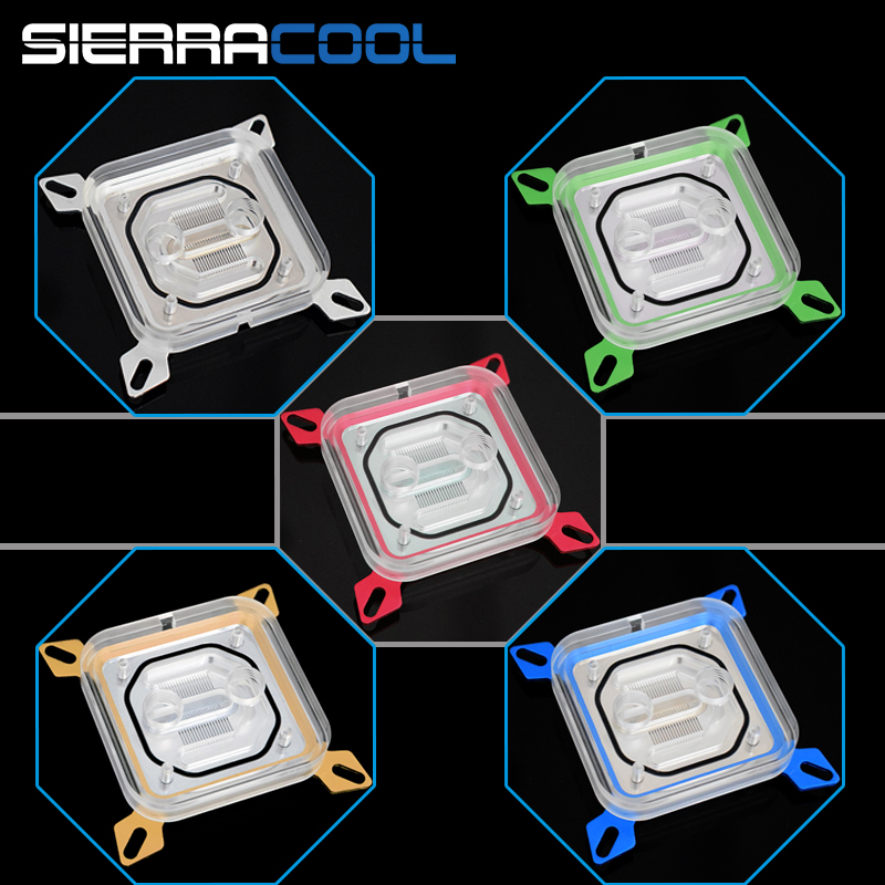 Water cooling suit with CPU water cooling head high-performance jet structure CPU water cooling head pure copper bottom water cooling head