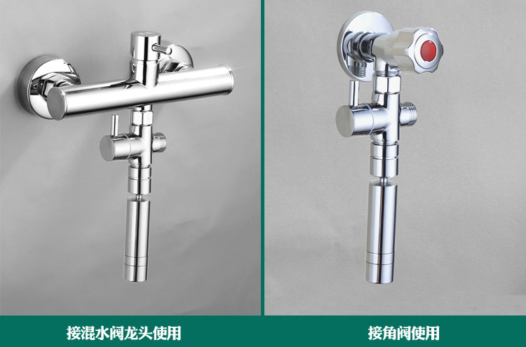 Дождь отклонителя 混水阀淋浴花洒改装下出水出水龙头三通分水器一分二旋转延长水管 Other