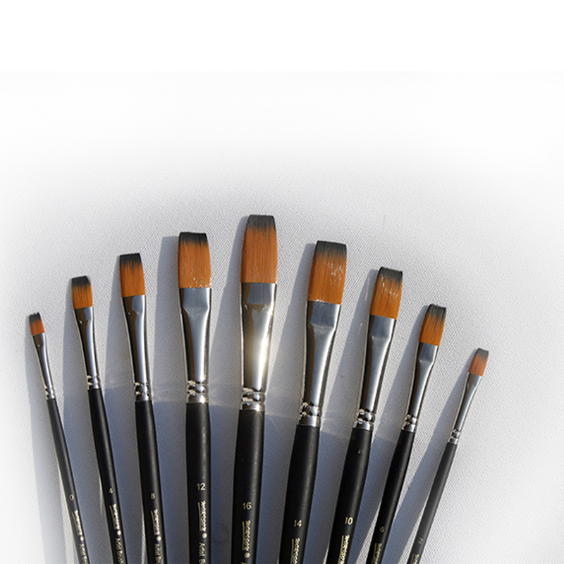 Hua Yun acrylic paint pen Oil paint pen Gouache watercolor pen 9 matte black rod color boxed set brush