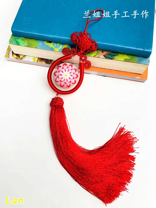 Ruyi Flow Su Fragrant Water Receiving Pan Car Pendant DIY China Knot Pendant Hand Bow Ball Hanging Accessories Accessories
