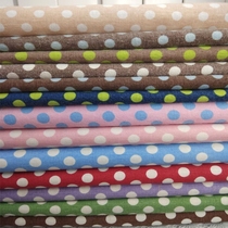 Japanese and Korean cotton linen handmade fabric DIY fabric fabric fabric Group water Jade dots cotton linen fabric
