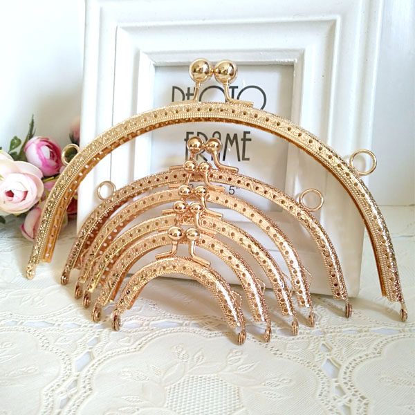 DIY Gold Material Package Accessories 6 - 20 5CM Gold Semi Orchid Crack Gold Continuous Hole