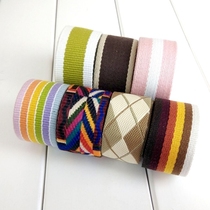 Thick 3 8CM wide backpack cross bag canvas bag cotton woven schoolbag belt accessories backpack shoulder strap strap