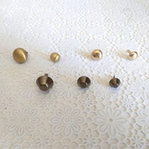  Handmade leather luggage accessories Gun color round bag foot nails bottom nails decorative nails Bucket foot nails Bubble nails from 4