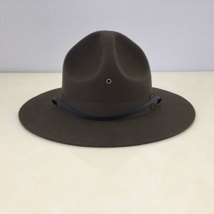 New Pure Wool Wide-Brimmed Hard Cowboy Hat Instructor Hat Us Navy Marine Corps Hat Scout Bp Hat 