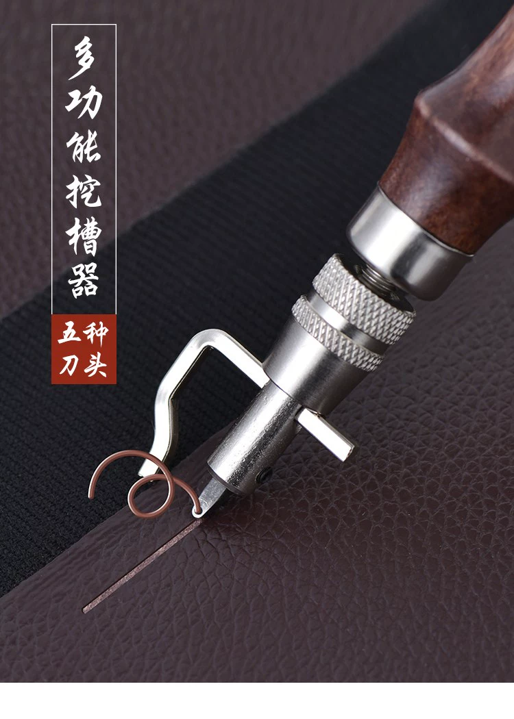 Da Handmade Tool Set Da Hàng thủ công Dụng cụ cạo cạp May Grooving Sửa chữa May cắt tay - Công cụ & vật liệu may DIY