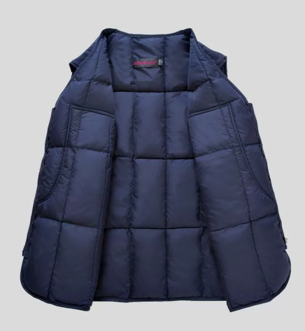 200 kg cỡ lớn trung niên thể thao ngoài trời xuống áo vest cotton nam ấm áp câu cá chân không bông vest áo vest khoác nam