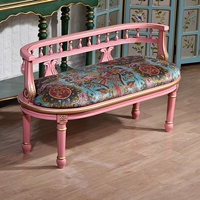 Розовый двойной стул