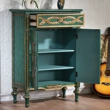 Американская сельская сельская туфли с твердым деревом ретро -старые два старых пищевых шкаф